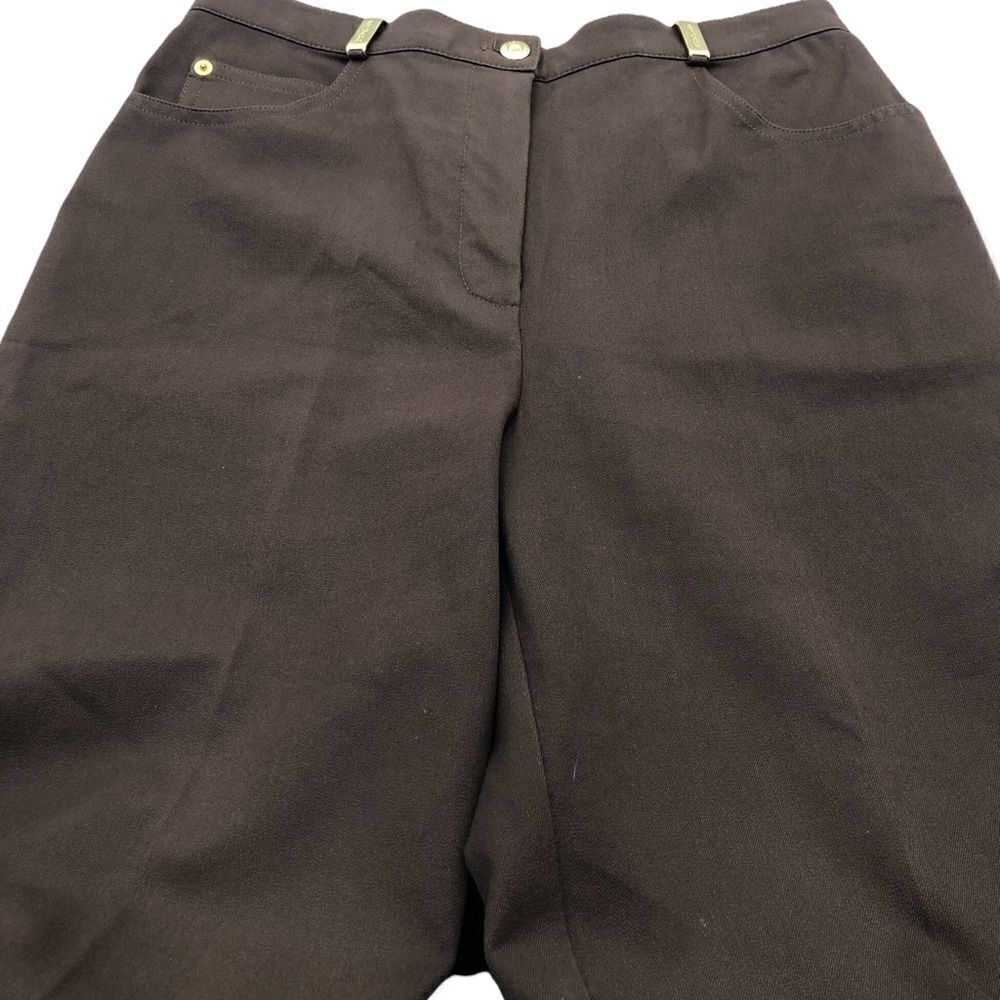 St. John Sport by Marie Gray Old Money brown cotton spandex pants